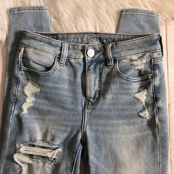American Eagle The Dream Jean hi- rise Jegging size 0 EUC - Picture 6 of 14